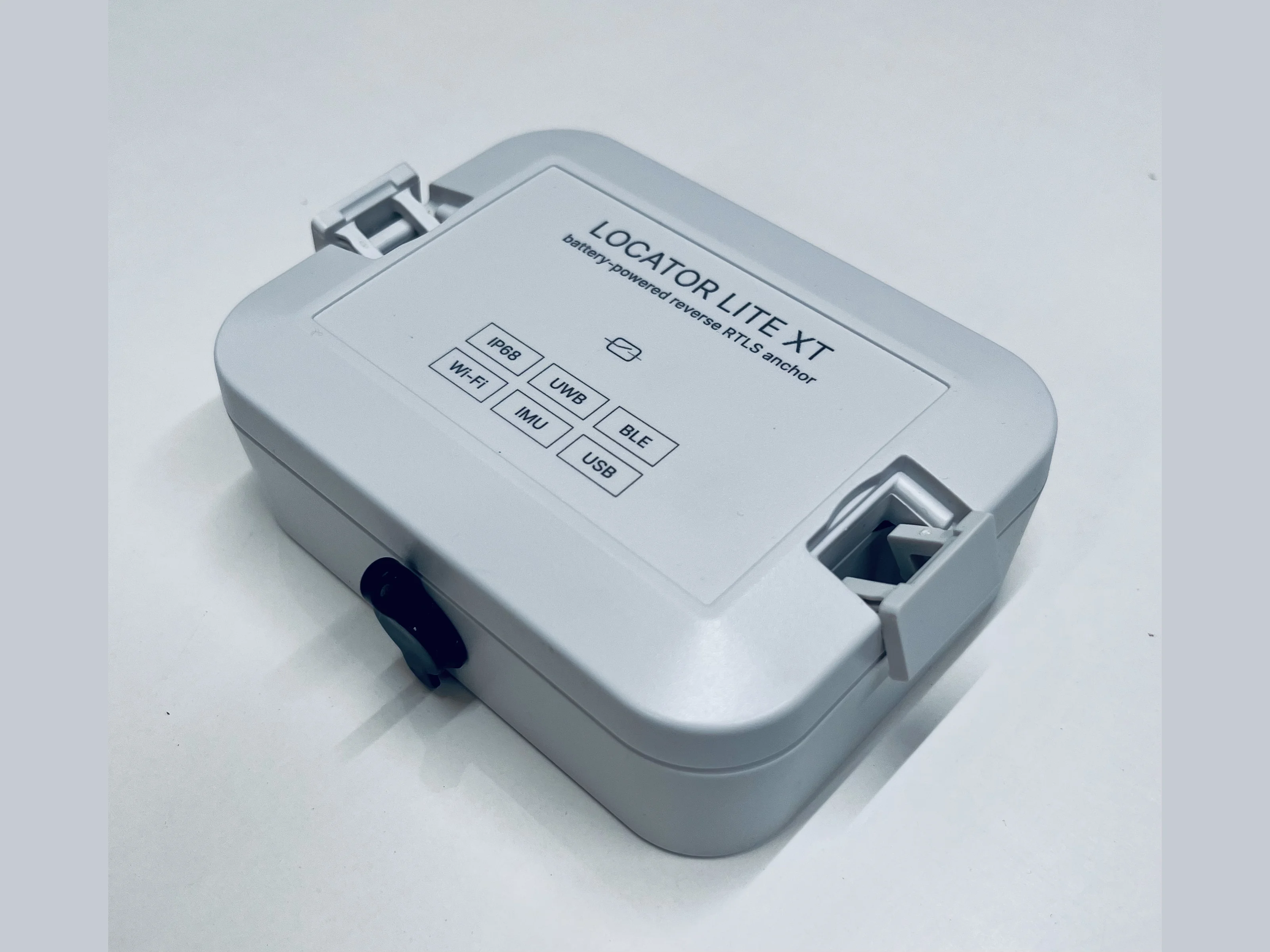 Locator Lite XT enclosure with its feature markings